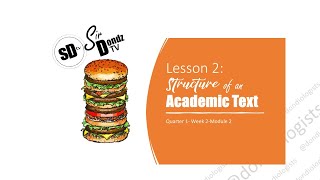 EAPP - Lesson 2 - Structure of an Academic Text
