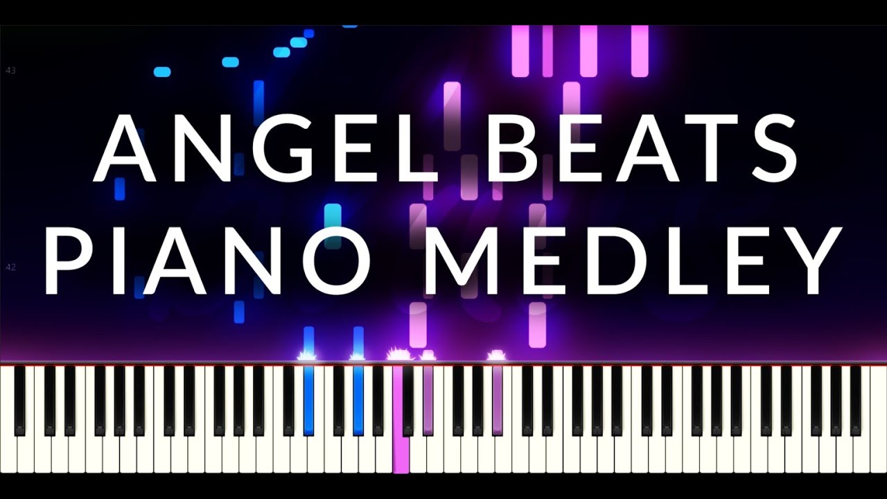Angel Beats! Piano Medley - Anime Tutorial (Synthesia) | bluvs