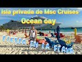 Así es la isla privada de MSC Cruises Ocean Cay Fiesta en la playa