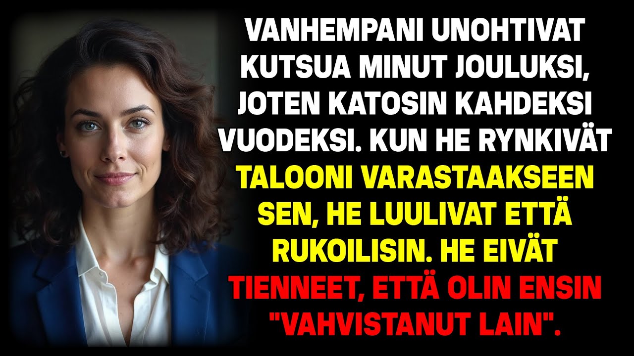 Vanhemmat 'unohtivat' minut joka joulu. Ostin kartanon – He toivat lukkosepän.