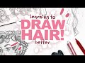 THE SECRET TO DRAWING HAIR THAT AIN'T STRAIGHT?! | Filling a Spread in my Sketchbook