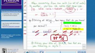 2.6 Converting Unit Rates using Unit or Dimensional Analysis