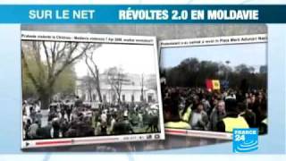 Manifestations anti-communistes sur la toile moldave