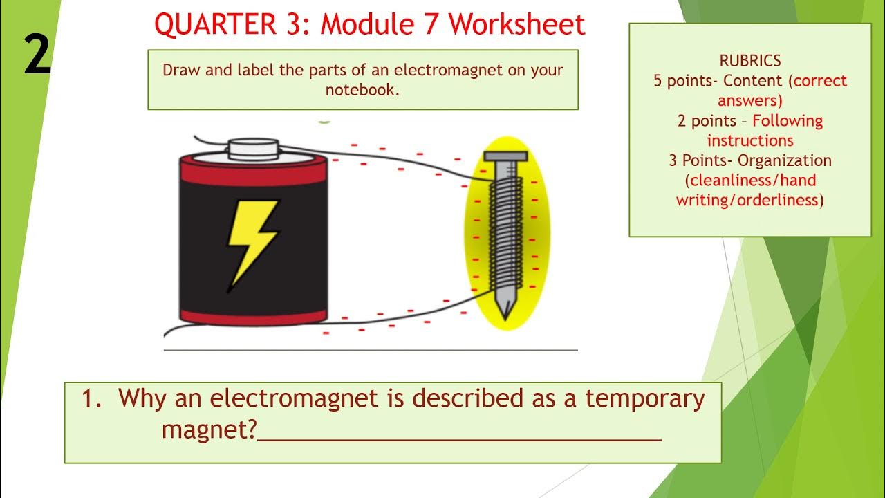 Electromagnet Worksheet - YouTube