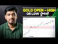 Gold Open = High or Low Intraday Strategy || Dhan Telugu