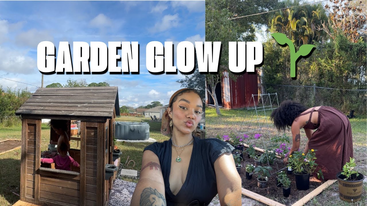 Backyard Garden Transformation 🌱 | Planting Our First Florida Garden (Zone 10) | Vlogmas Day 3”