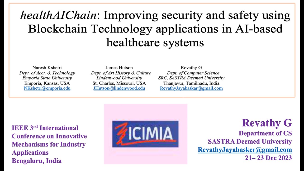 healthAIChain | Security & Safety | Blockchain - YouTube