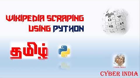 Wikipedia Scraping using python | Official Module | Cyber India
