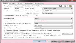 Widescreen video (Sony Vegas Tutorial) [short & simple]