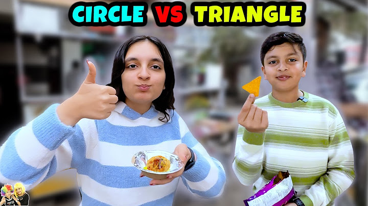 CIRCLE VS TRIANGLE | Aayu and Pihu Show