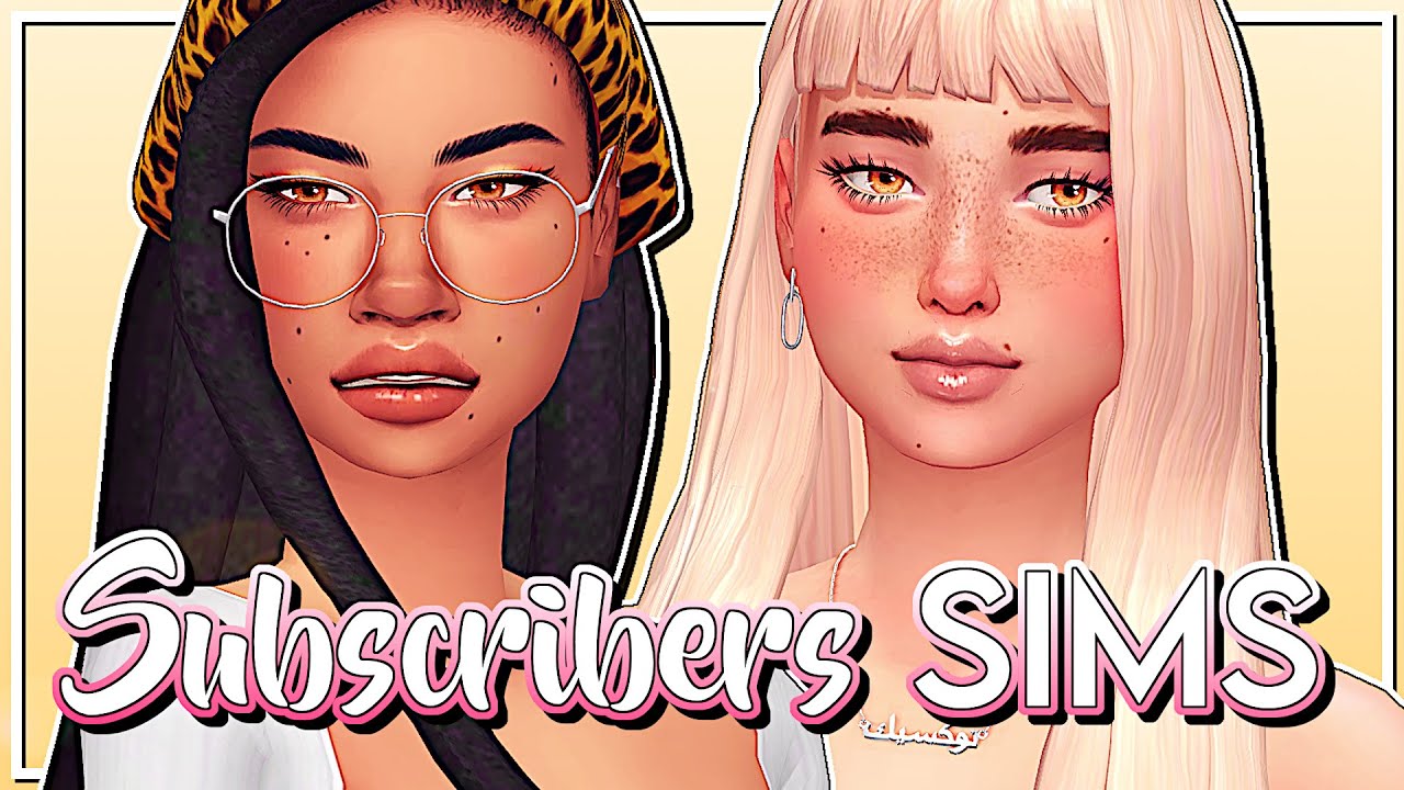 The Sims 4 | MAKING OVER MY SUBSCRIBERS SIMS #8! ⭐️ | CAS & Lookbook ...