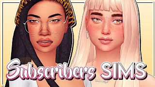The Sims 4 | MAKING OVER MY SUBSCRIBERS SIMS #8! ⭐️ | CAS & Lookbook   CC Links