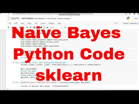Naive Bayes NB Basic Python Code / Machine Learning Naive Bayes Python