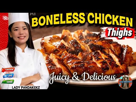FRYING CHICKEN THIGHS BONELESS | LADY PANDAKEKZ #subscribe #shortvideo