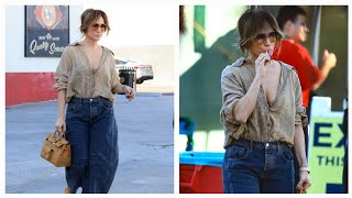 Jennifer Lopez Bonds With Teenage Child Emme As They Shop At Los Angeles Flea Market