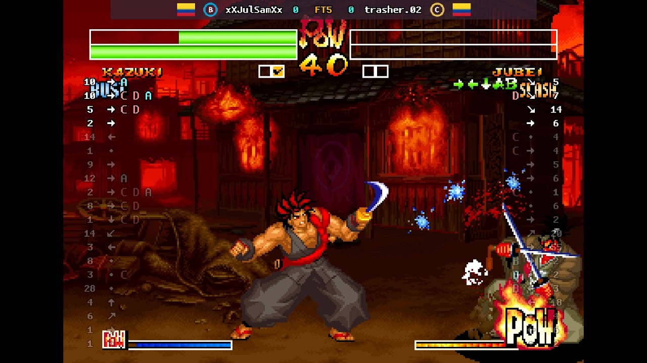 Samurai Shodown IV - 🇨🇴 xXJulSamXx(B) vs 🇨🇴 trasher.02(C