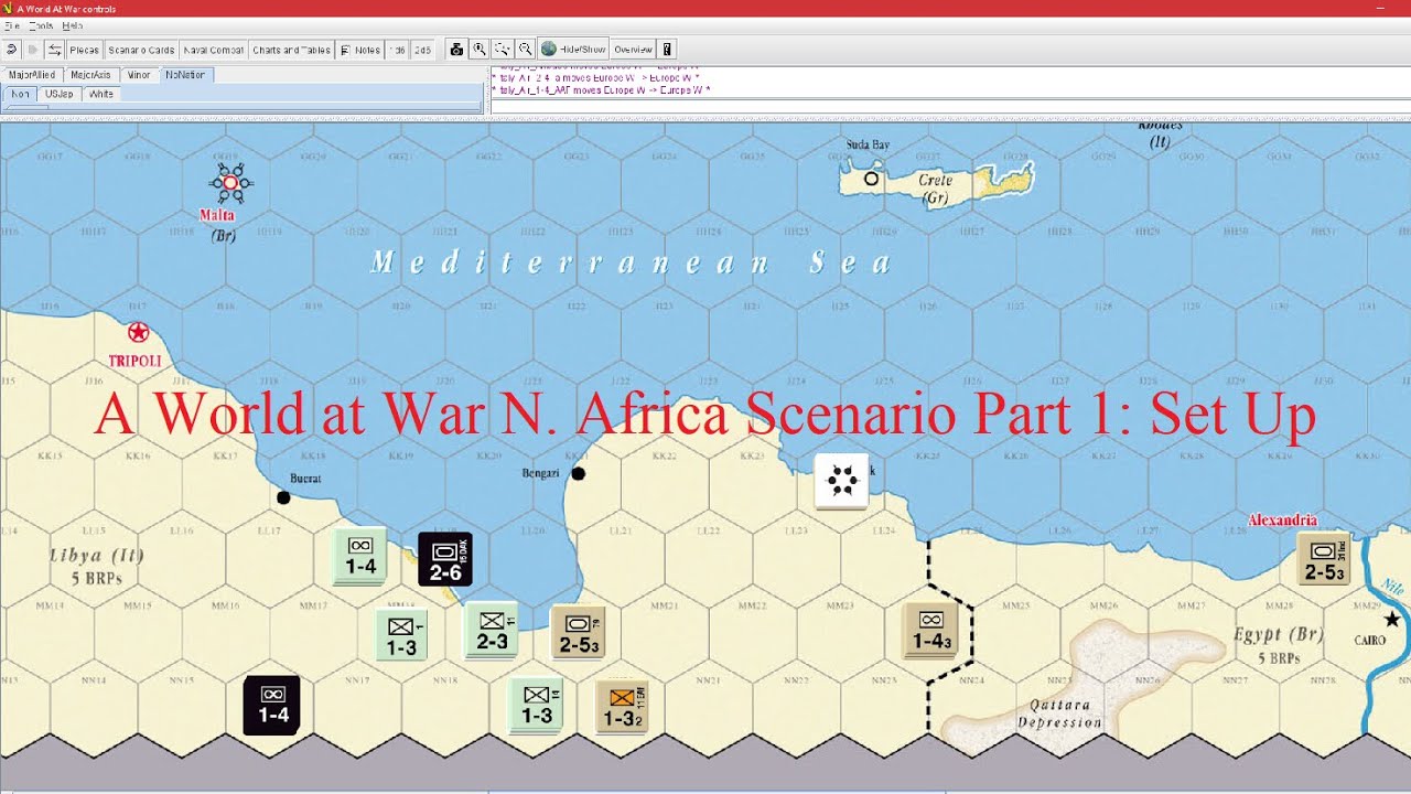 A World at War by GMT North Africa Scenario Teaching Series and Play