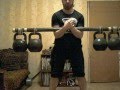 Zercher squats at home 119kg 3 reps