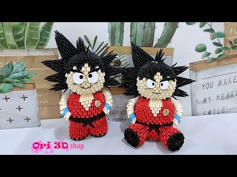 Video How to make SONGOKU 3d Origami - Hướng dẫn xếp SONGOKU... - youtube