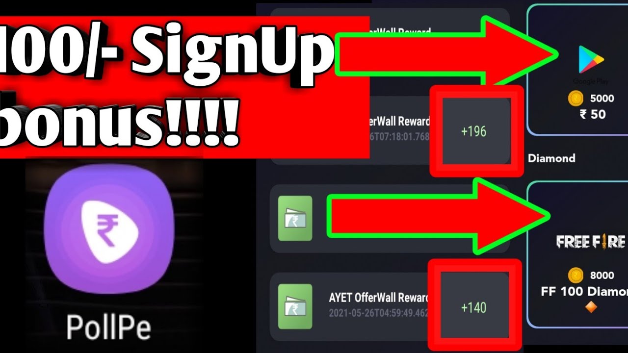 PollPe app |  Pollpe unlimited coin trick| Secret Code | Google play redeem code