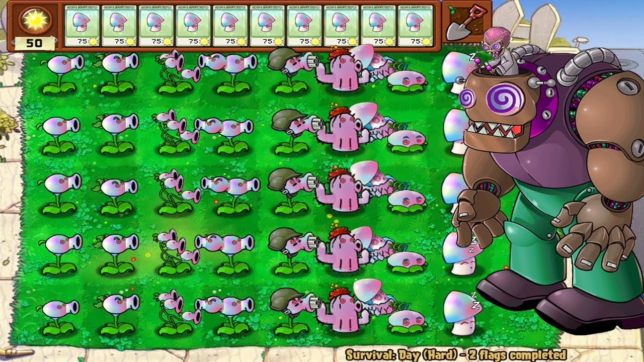 ALL HYPNO PLANTS VS 99 DR.ZOMBOSS PLANTS VS ZOMBIES BATTLEZ - YouTube