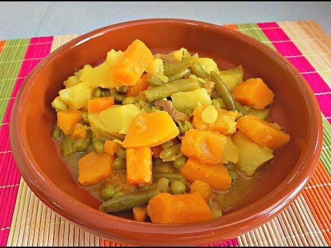 GUISO DE VERDURAS. Receta Vegana. Fácil