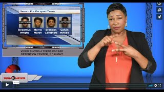 Video shows 4 teens escape detention center, 2 caught (ASL - 12.4.19)