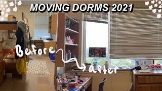 MOVING INTO MY NEW DORM ROOM 2021! (vlog)