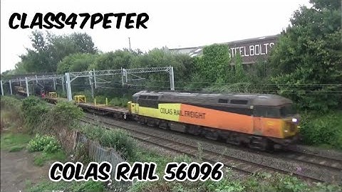 Colas Rail 56096 Screaming Through Darlaston Junction Hauling 6C94