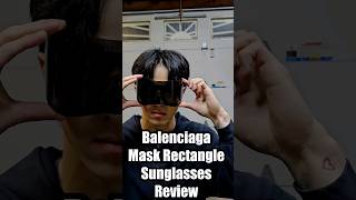 Balenciaga Mask Rectangle Sunglasses Review #balenciaga #mask #maskrectangle #sunglasses #demna screenshot 5