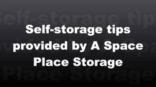 Choosing the right size for a self-storage unit