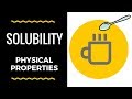 Solubility-Physical Properties