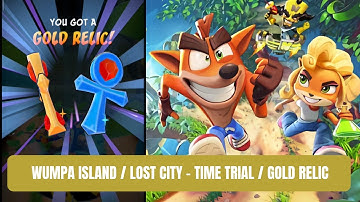 How To Complete Time Trial Challenge - Wumpa Island Lost City | Crash On The Run (Gold Relic)