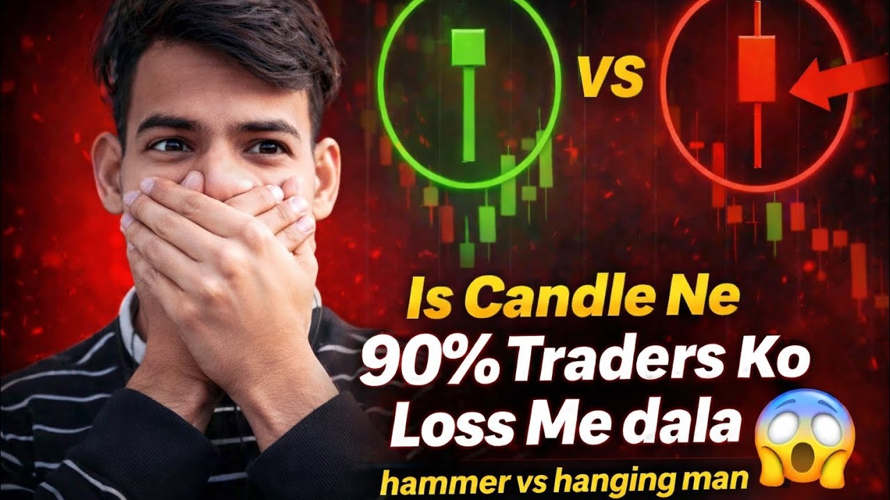 Is Me 90% Traders Galat Karte Hain Hammer& Hanging Man Pattern Full Strategy|Trend Reversal Trading