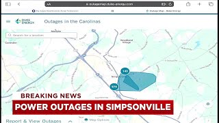 Duke Energy: Over 1,000 customers without power in Simpsonville