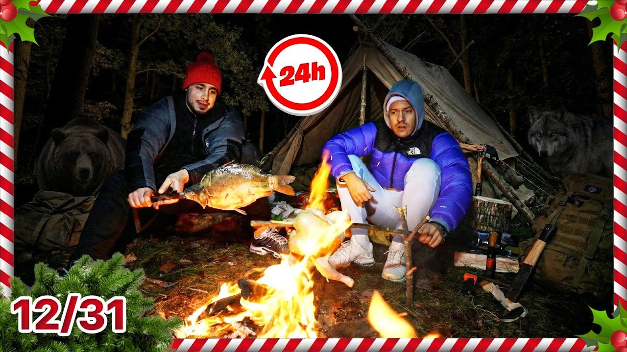 PREŽIVLJAVAMO U ŠUMI 24H - BAKA PRASE VLOGMAS 12/31