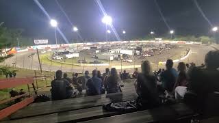 Hickory Motor Speedway Jack Ingram Memorial 111 Late Models Crash Turn Four 6/11/22
