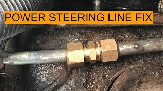 How to Fix a Power Steering Line Leak for under $20.00 Power Steering Hose Leaking On Cadillac Northstar Fix