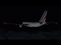 Air france flight 447  crash animation xplane 11