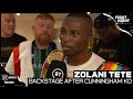 "It was emotional!" Zolani Tete reacts to stunning win over Jason Cunningham