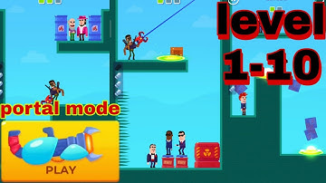 Hitmasters PORTAL MODE UNLOCKED level 1-10 gameplay