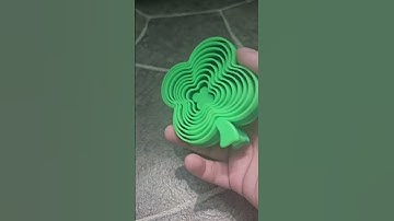 3D Printed 4 Leaf Clover Fidget #stpatricksday #3dprinting #trend #3dmodeling #trend #shorts #edits