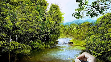 Watch Me Paint Hyper Realistic Foliage - Learn To Paint With Yash