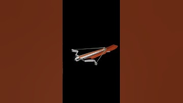 Low Poly Crossbow. Blender Timelapse