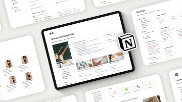 Set and Share your Fitness Coaching for your Client with Notion | Free Portal includes