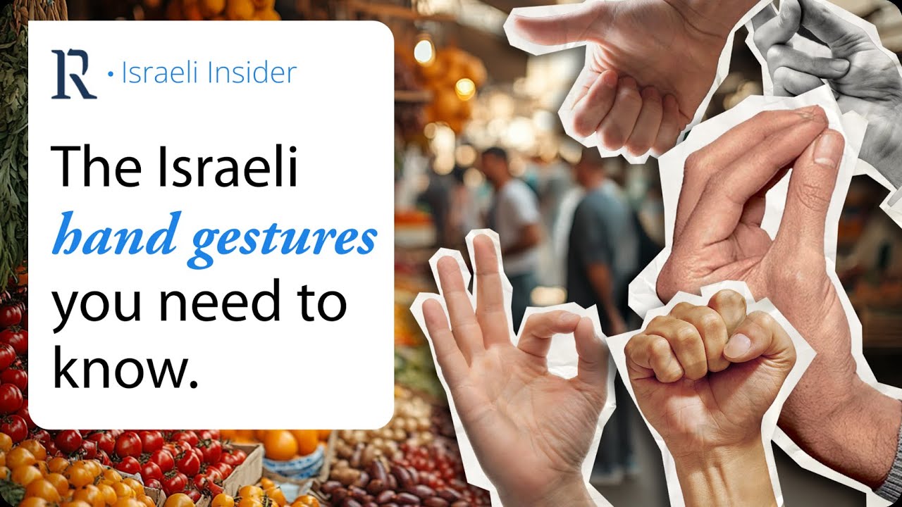 Why do Israelis use THIS hand gesture?