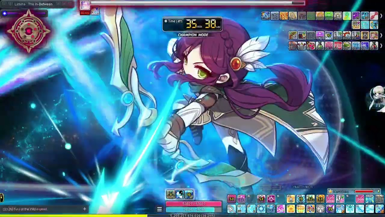 【GMS Hyperion】Bowmaster Hard Black Mage [Champion Mode] Solo