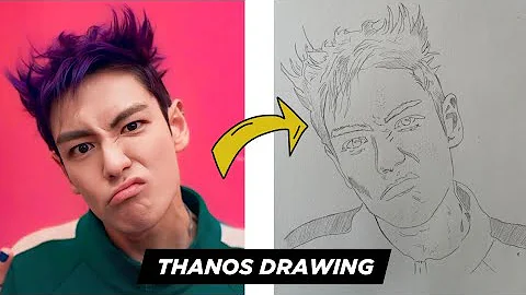 How to Draw Thanos from squid Game 2 tutorial #squidgame2 #howtodraw #art