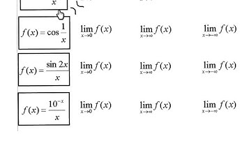 Calculus Limits and End Behavior