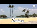 Sentosas white sand beach